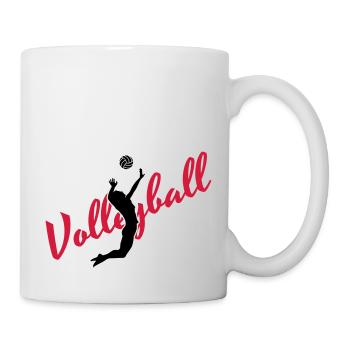Volleyball - Tasse - Weiß - Rechts