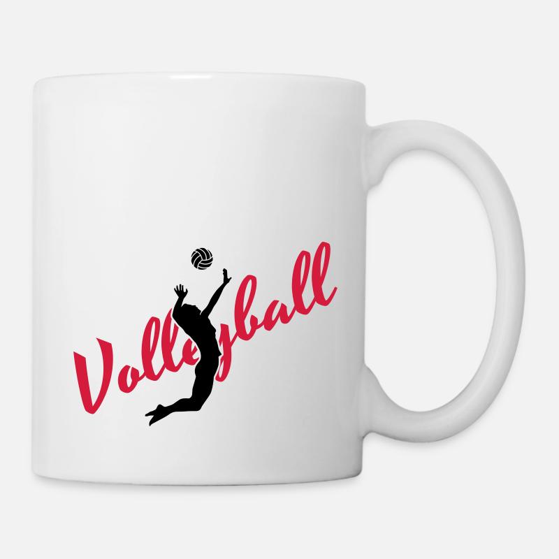 Volleyball - Tasse - Weiß
