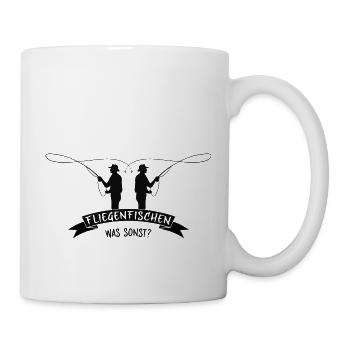 fliegenfischen - Tasse - Weiß - Rechts