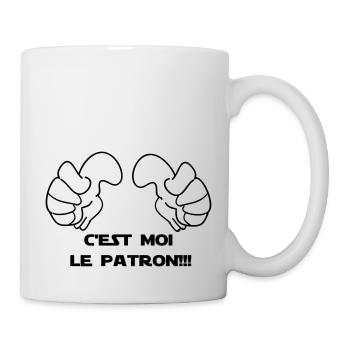 C'EST MOI LE PATRON - Mug blanc - blanc - Droite