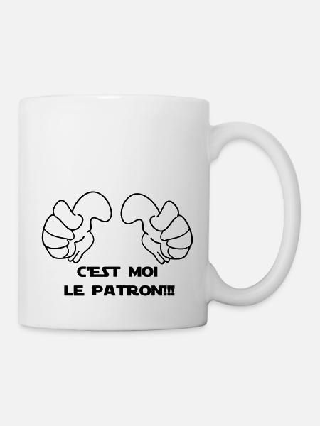 C'EST MOI LE PATRON - Mug blanc - blanc