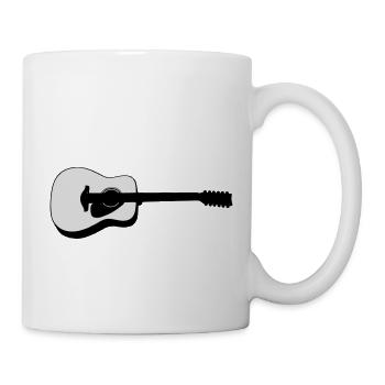 Gitarre - Tasse - Weiß - Rechts