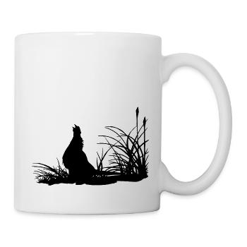 Rebhuhn im Gras - Tasse - Weiß - Rechts