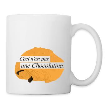 Ceci n'est pas une Chocolatine. - Mug blanc - blanc - Droite