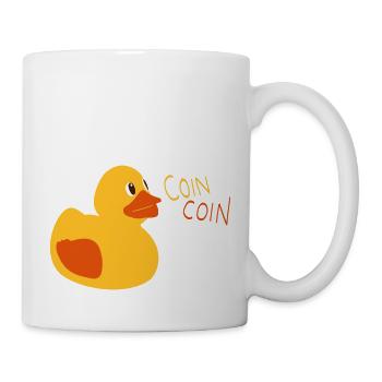 Coin coin - Mug blanc - blanc - Droite