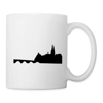Skyline Regensburg - Tasse - Weiß - Rechts
