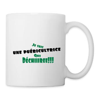 une puéricultrice - Mug blanc - blanc - Droite