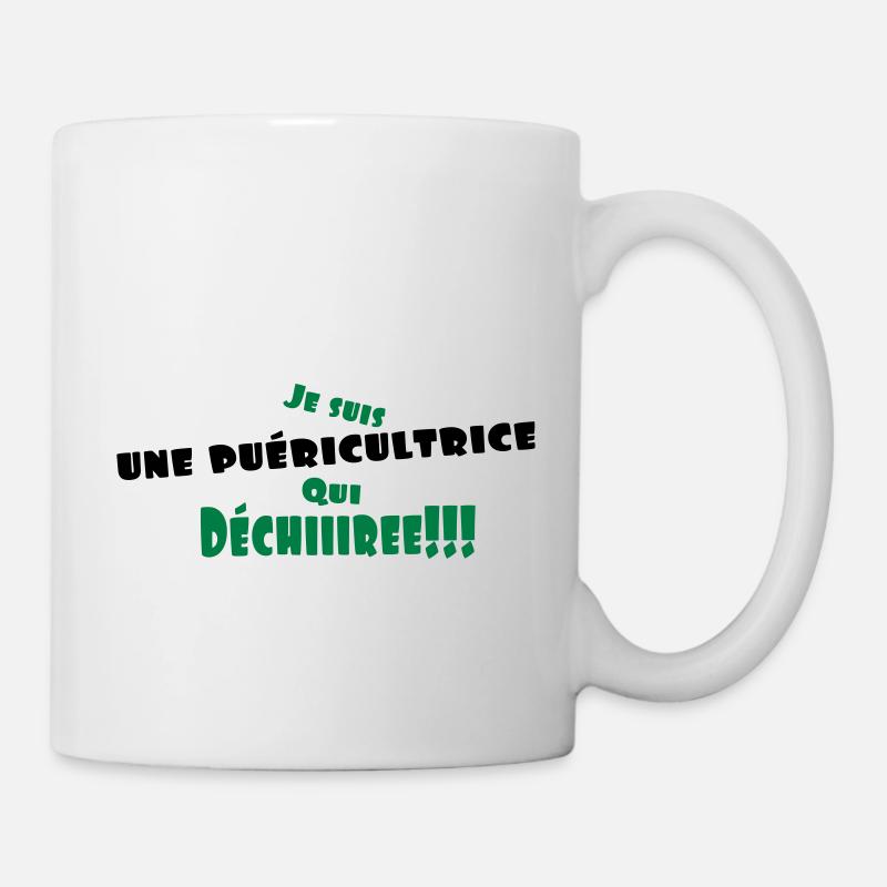 une puéricultrice - Mug blanc - blanc