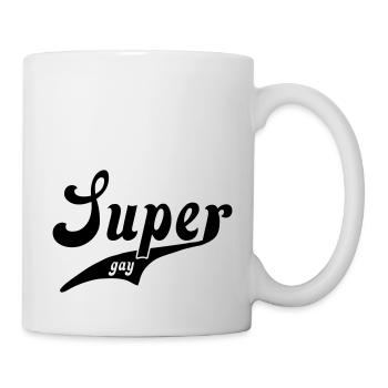 super_gay - Tasse - Weiß - Rechts