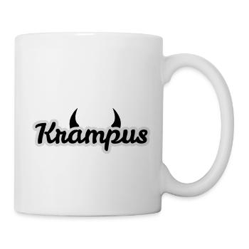 Krampus mit Hörnern - Tasse - Weiß - Rechts