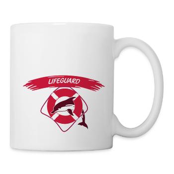 lifeguard lifebelt - Tasse - Weiß - Rechts