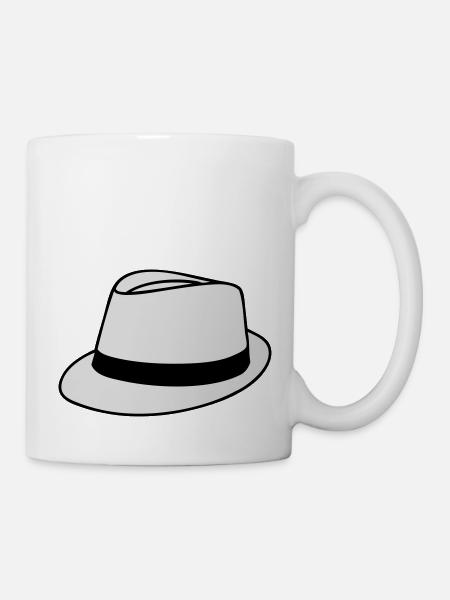 Chapeau - Mug blanc - blanc