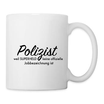 Polizist - Tasse - Weiß - Rechts