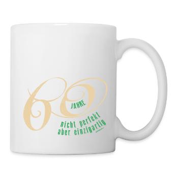 Geburtstag 60 Jahre - Tasse - Weiß - Rechts