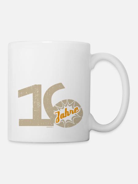 16 Geburtstag - Tasse - Weiß