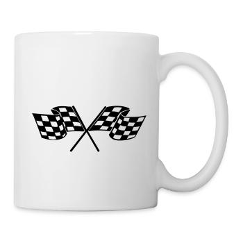 racing flags sport - Mug blanc - blanc - Droite