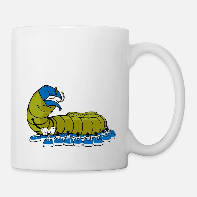 Mille et une pattes - Mug blanc - blanc