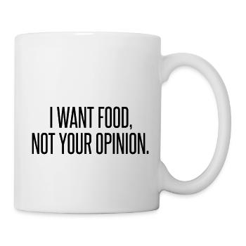 I want food - Mug - white - Right