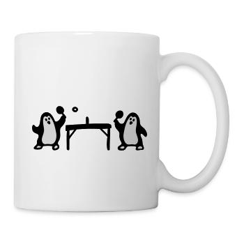 Penguin tennis de table - Mug blanc - blanc - Droite