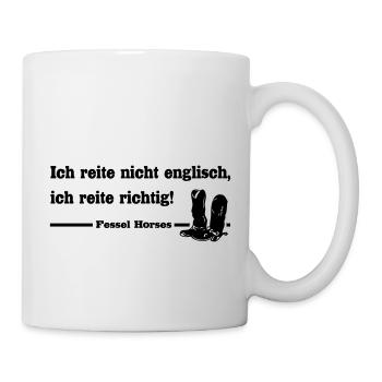 Westernreiter - Tasse - Weiß - Rechts
