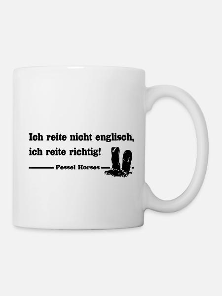 Westernreiter - Tasse - Weiß
