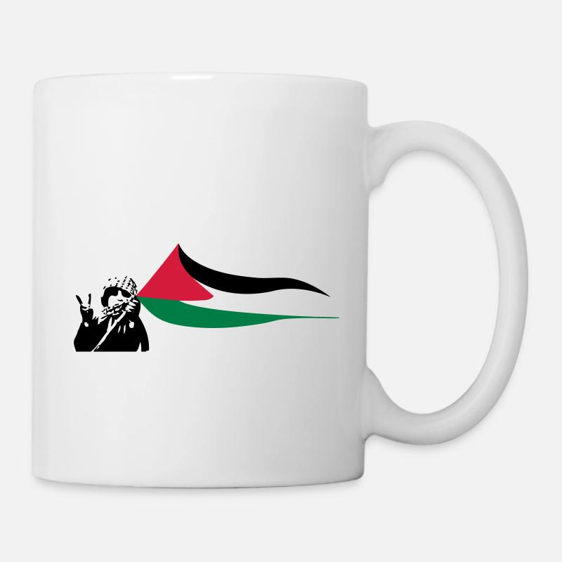 Free Palestine - Tasse - Weiß