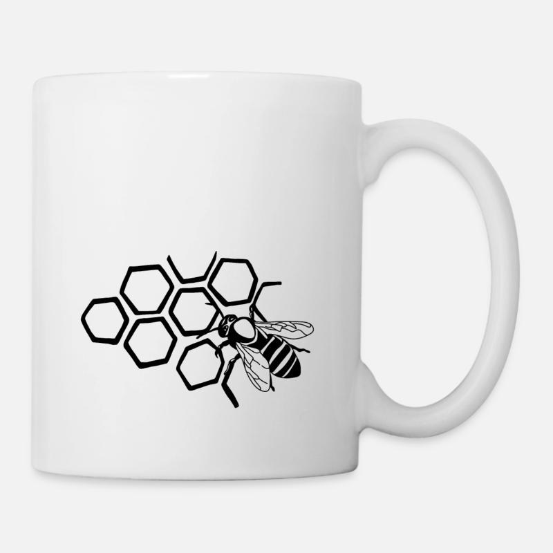 Biene - Tasse - Weiß