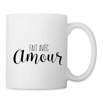 Fait Avec Amour - Mug blanc - blanc - Droite