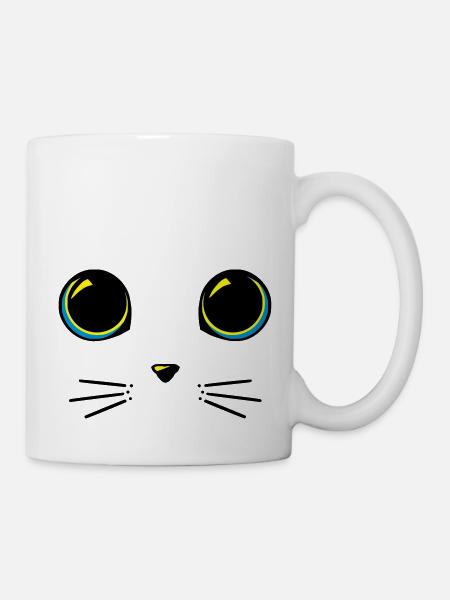 Cat eyes - Mug - white
