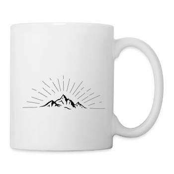 Strahlende Berge - Tasse - Weiß - Rechts