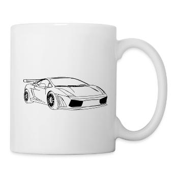lambo - Tasse - Weiß - Rechts