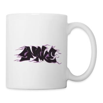 Graffiti Hand Schlange zeichnen lila - Tasse - Weiß - Rechts