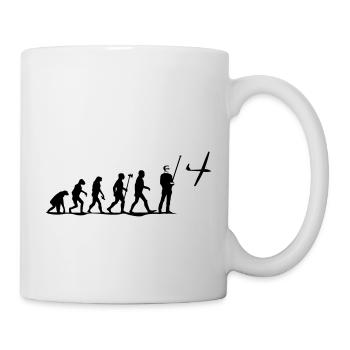 evolution modellfliegen - Tasse - Weiß - Rechts