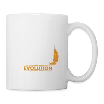 Sail evolution - orange/white - Mug - white - Right