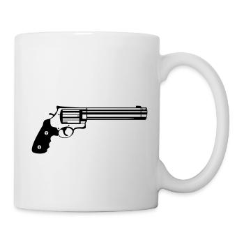 Pistole - Tasse - Weiß - Rechts