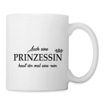 Prinzessin haut rein - Tasse - Weiß - Rechts