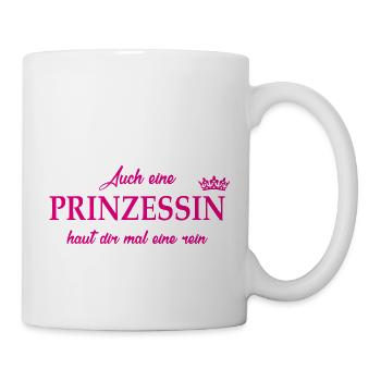 Prinzessin haut rein - Tasse - Weiß - Rechts
