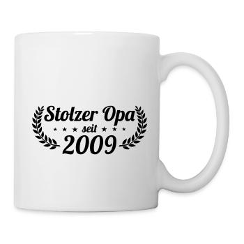 stolzer Opa seit 2009 - Tasse - Weiß - Rechts