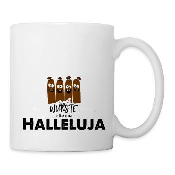 4Würste für ein Halleluja - Tasse - Weiß - Rechts