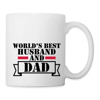 World's Best Husband and Dad - Tasse - Weiß - Rechts