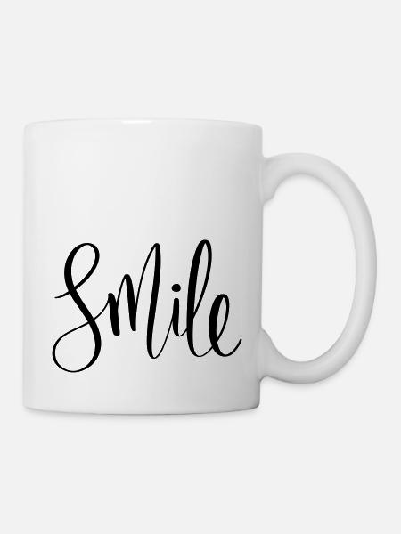 Just Smile - Tasse - Weiß
