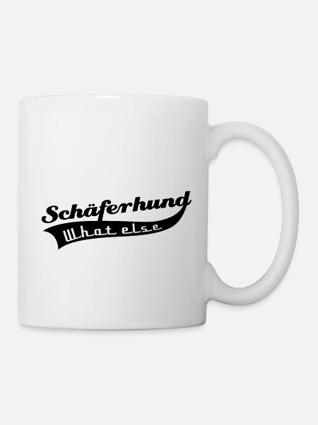 Schäferhund - Tasse - Weiß