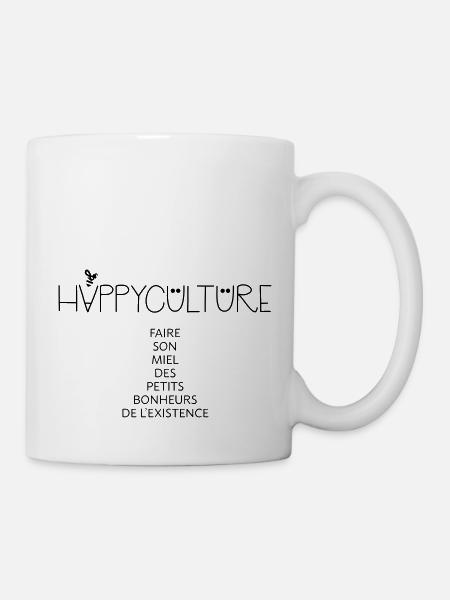 Happyculture - Mug blanc - blanc