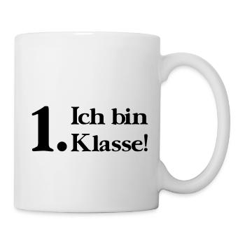 Ich bin 1. Klasse - Tasse - Weiß - Rechts