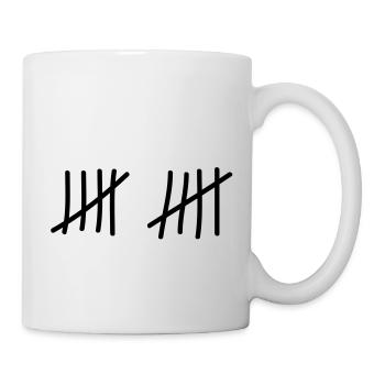 tage_zaehlen_10 - Tasse - Weiß - Rechts