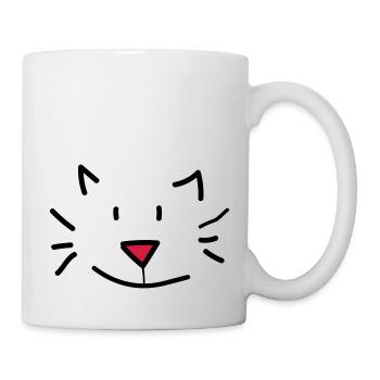 katze matze - Tasse - Weiß - Rechts