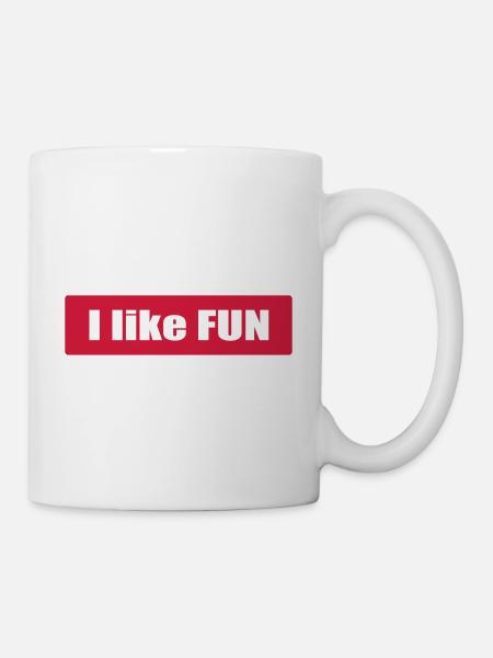 I like FUN - Mug - white