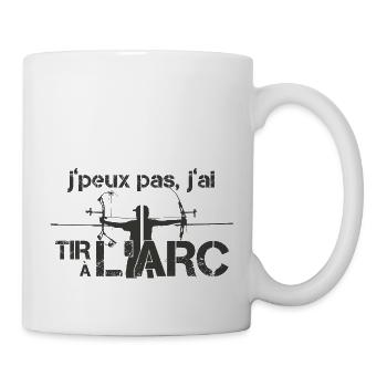 J'peux pas, j'ai tir à l'arc - Bk - Mug blanc - blanc - Droite