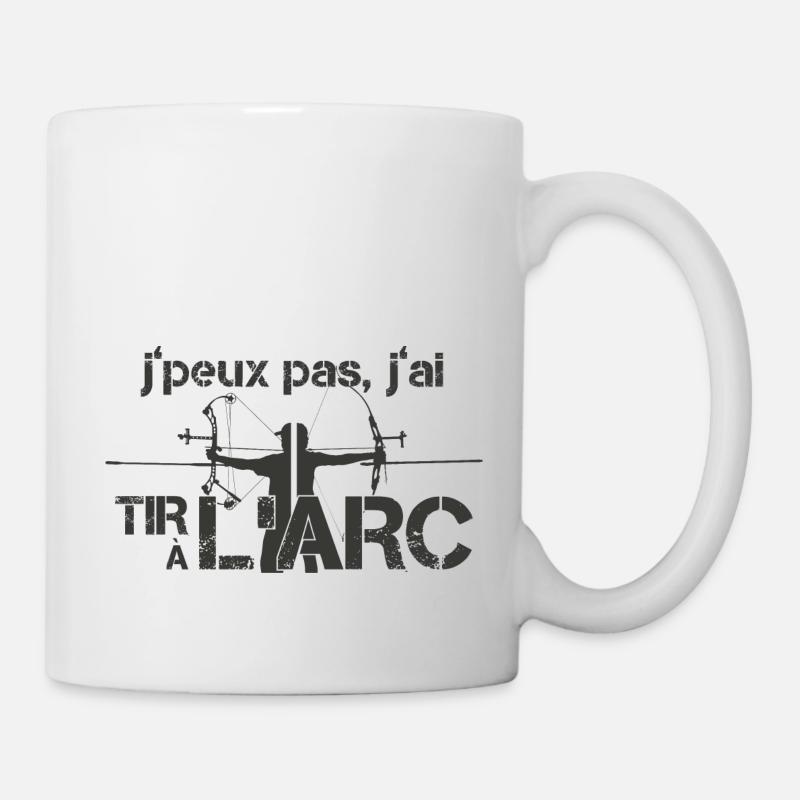 J'peux pas, j'ai tir à l'arc - Bk - Mug blanc - blanc