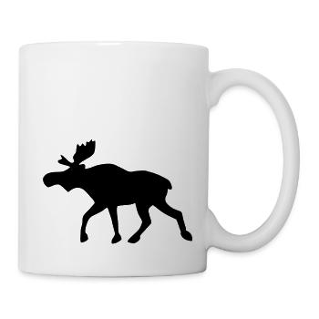 Elch - Tasse - Weiß - Rechts